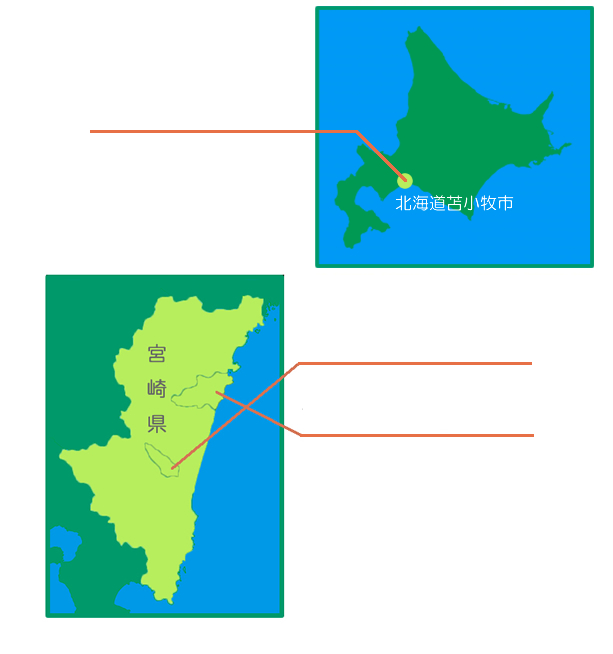 宮崎県地図
